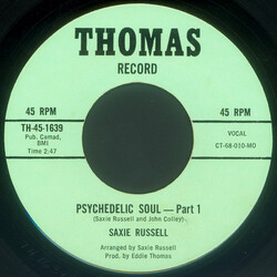 Saxie Russell Psychedelic Soul Vinyl 7" USED