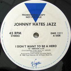 Johnny Hates Jazz I Don't Want To Be A Hero Vinyl 12" USED