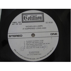 Nicholas Lampe It Happened Long Ago Vinyl LP USED