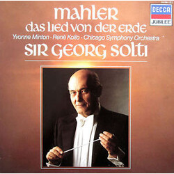 Gustav Mahler / Yvonne Minton / René Kollo / Chicago Symphony Orchestra / Georg Solti Das Lied Von Der Erde Vinyl LP USED