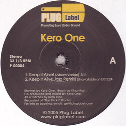 Kero One Keep It Alive! USED VINYL 12INCH 33 S RPM PROMO