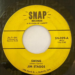 Jim Staggs Swing / Darling I Love You Vinyl 7" USED
