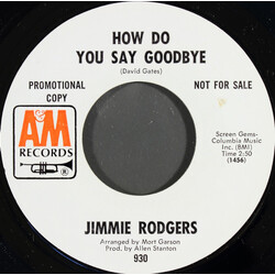 Jimmie Rodgers (2) How Do You Say Goodbye Vinyl 7" USED