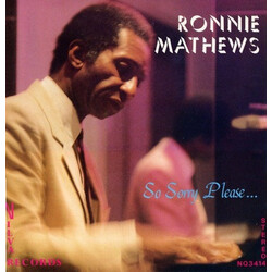 Ronnie Mathews So Sorry Please... Vinyl LP USED