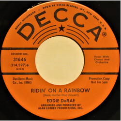 Eddie De Rae Ridin' On A Rainbow Vinyl 7" USED