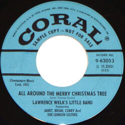 Lawrence Welk's Little Band / Janet Lennon / Brian Siebman / Cubby O'Brien / The Lennon Sisters All Around The Merry Christmas Tree Vinyl 7" USED