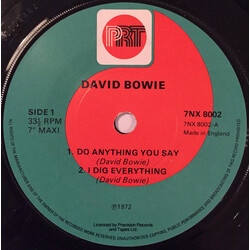 David Bowie Do Anything You Say Vinyl 7" USED