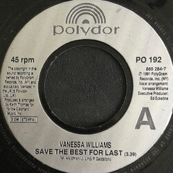 Vanessa Williams Save The Best For Last Vinyl 7" USED