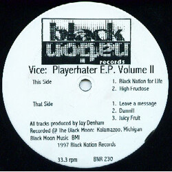 Vice Playerhater E.P. Volume II USED VINYL 12INCH EP