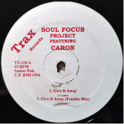 The Soul Focus Project / Caron Give It Away USED VINYL 12INCH 45 RPM