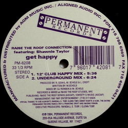 Raise The Roof Connection / Shawnee Taylor Get Happy USED VINYL 12INCH 33 S RPM