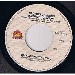 George Johnson Back Against The Wall USED VINYL 7INCH 45 RPM SINGLE