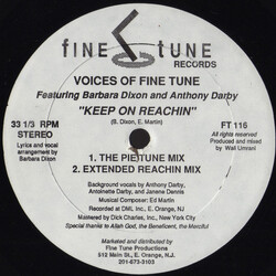 Voices Of Fine Tune / Barbara Dixon / Anthony Darby Keep On Reachin USED VINYL 12INCH 33 S RPM