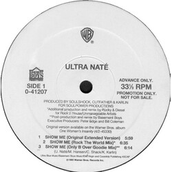 Ultra Naté Show Me USED VINYL 12INCH 33 S RPM PROMO