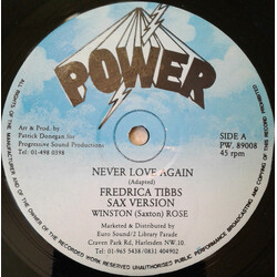 Fredrica Tibbs / Skipper Logan Never Love Again / Brand New (God Bless You) Vinyl 12" USED