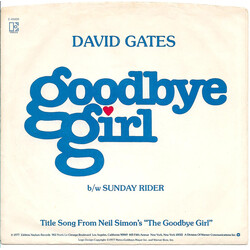 David Gates Goodbye Girl Vinyl 7" USED
