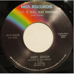 Jerry Jordan (2) What It Was, Was Football Vinyl 7" USED