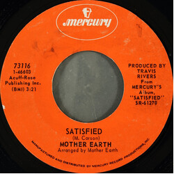 Mother Earth (4) Satisfied / Andy's Song Vinyl 7" USED