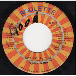 Tommy James Nothing To Hide Vinyl 7" USED