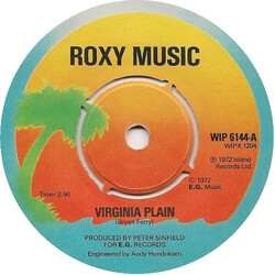 Roxy Music Virginia Plain Vinyl 7" USED