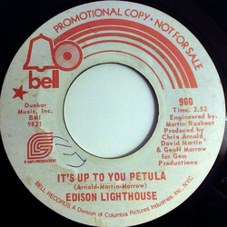 Edison Lighthouse It's Up To You Petula / Let's Make It Up Vinyl 7" USED