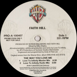 Faith Hill The Way You Love Me Vinyl 12" USED