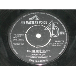 John Leyton I'll Cut Your Tail Off USED VINYL 7INCH 45 RPM SINGLE