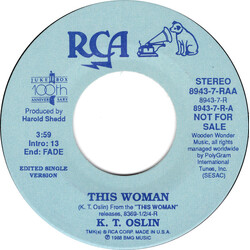 K.T. Oslin This Woman Vinyl 7" USED