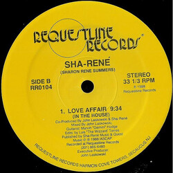 Sha Rene Love Affair USED VINYL 12INCH 33 S RPM