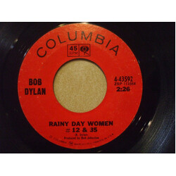 Bob Dylan Rainy Day Women #12 & 35 Vinyl 7" USED