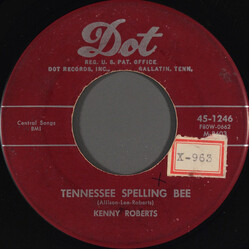 Kenny Roberts (2) Tennessee Spelling Bee / I'm Unwanted Vinyl 7" USED