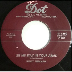Jimmy C. Newman Let Me Stay In Your Arms / Blue Darlin' Vinyl 7" USED