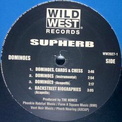 Supherb Backstreet Biographies / Dominoes, Cards & Chess VINYL 12" USED