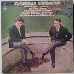 Pinchas Zukerman / Daniel Barenboim Zukerman Barenboim Mozart Violin Concertos Vinyl LP USED