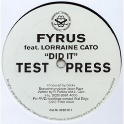 Fyrus / Lorraine Cato Did It Vinyl 12" USED