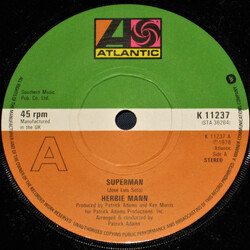 Herbie Mann Superman USED VINYL 7INCH 45 RPM SINGLE