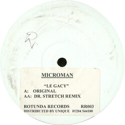 Microman / Ostinator Legacy USED VINYL 12INCH WHITE LABEL 33 S RPM