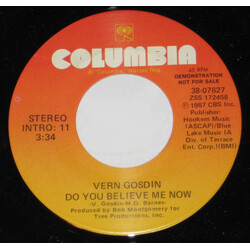 Vern Gosdin Do You Believe Me Now Vinyl 7" USED