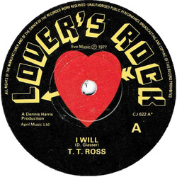 T.T. Ross / Eve All Stars I Will / I Will Dub USED VINYL 7INCH 45 RPM