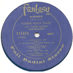Cal Tjader Quintet / Cal Tjader Quartet Tjader Plays Tjazz Vinyl LP USED