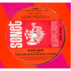 Rockin' Jimmy Byfield & The Brothers Of The Night Stand Back Vinyl 7" USED