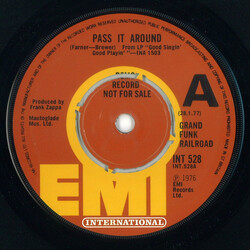 Grand Funk Railroad Pass It Around USED VINYL 7INCH 45 RPM SINGLE PROMO