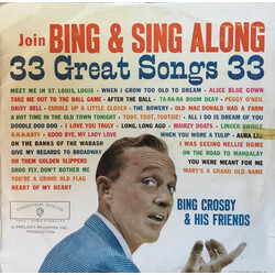 Bing Crosby Join Bing & Sing Along Vinyl LP USED