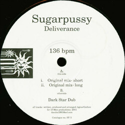 Sugarpussy Deliverance USED VINYL 12INCH 33 S RPM 45 RPM