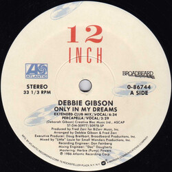 Debbie Gibson Only In My Dreams USED VINYL 12INCH 33 S RPM SINGLE REISSUE