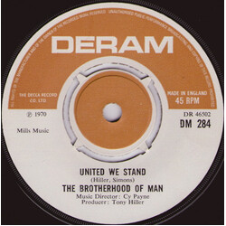 Brotherhood Of Man United We Stand Vinyl 7" USED