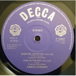 Amen Corner Bend Me, Shape Me USED VINYL 7INCH 45 RPM EP STEREO
