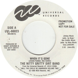 Nitty Gritty Dirt Band When It's Gone Vinyl 7" USED