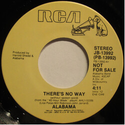 Alabama There's No Way USED VINYL 7INCH 45 RPM PROMO