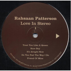 Rahsaan Patterson Love In Stereo Vinyl LP USED